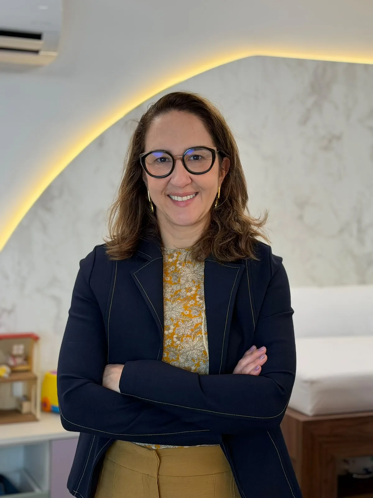 Dra. Sandra Doria Xavier, otorrinolaringologista e médica do sono, no consultório em São Paulo